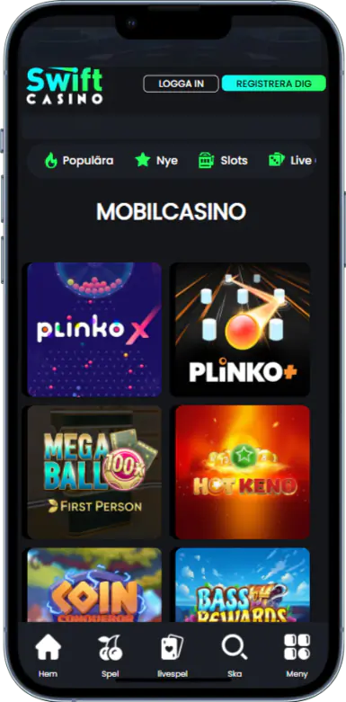 Swift Casino Mobilbonusar